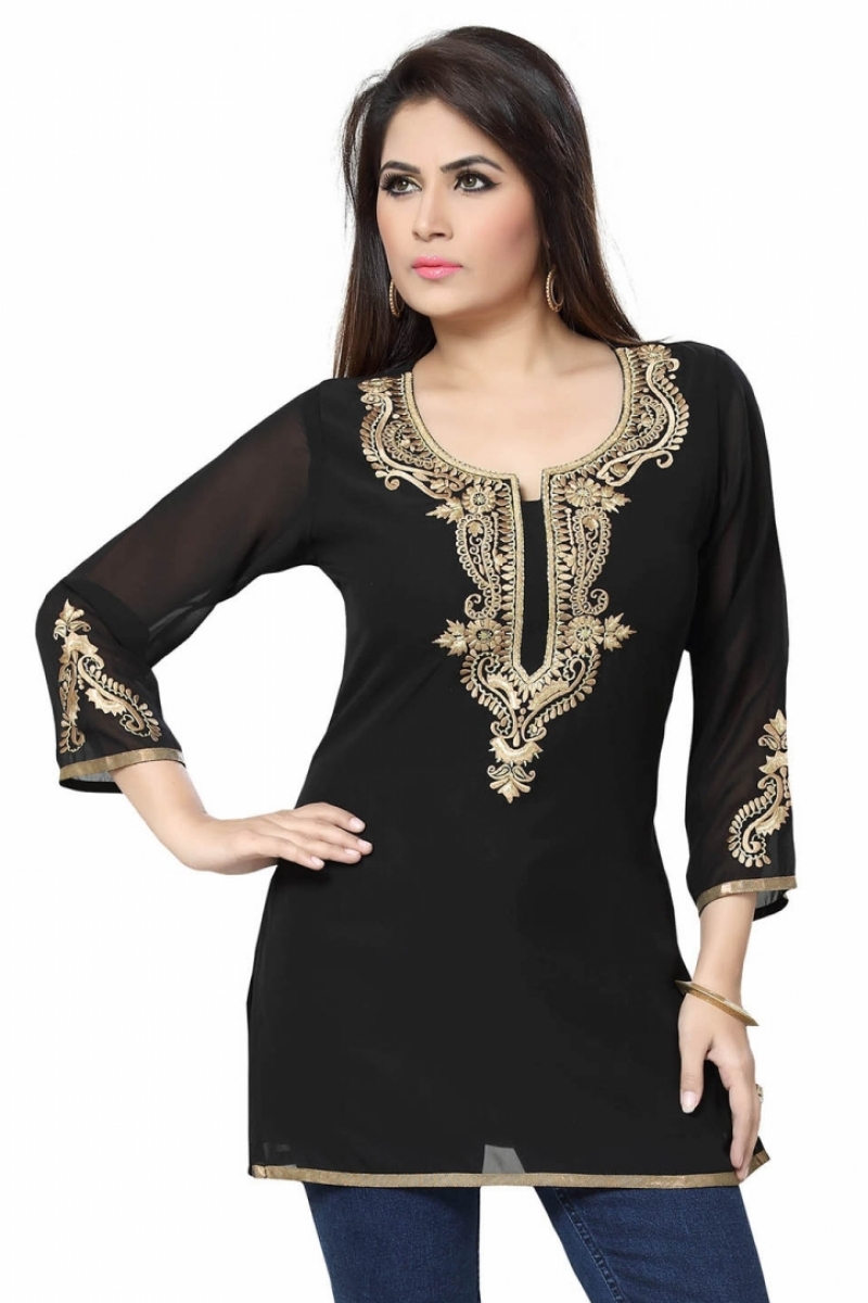 georgette ki short frock